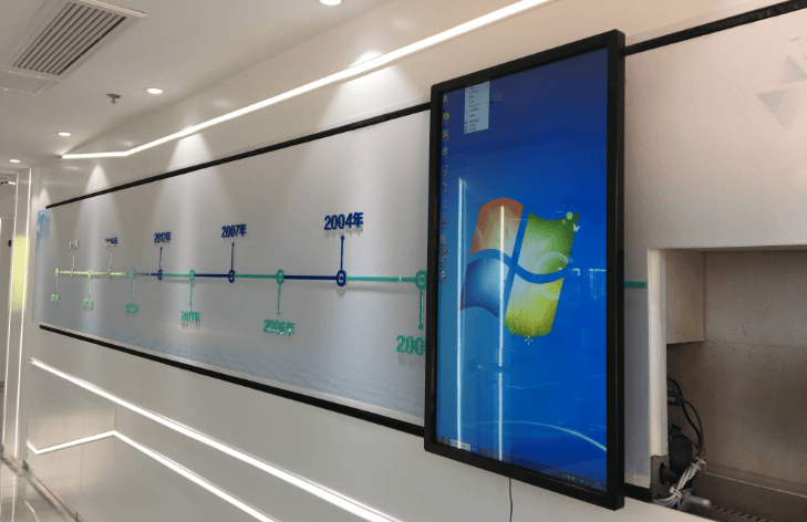 多媒体展厅软件，滑轨屏，手推拉滑轨屏，电动滑轨屏