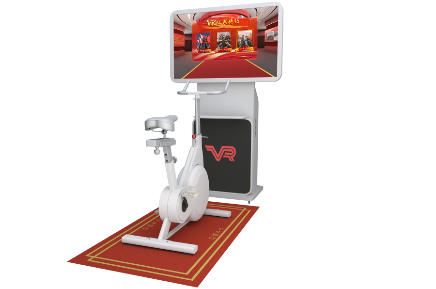 VR红色骑行设备