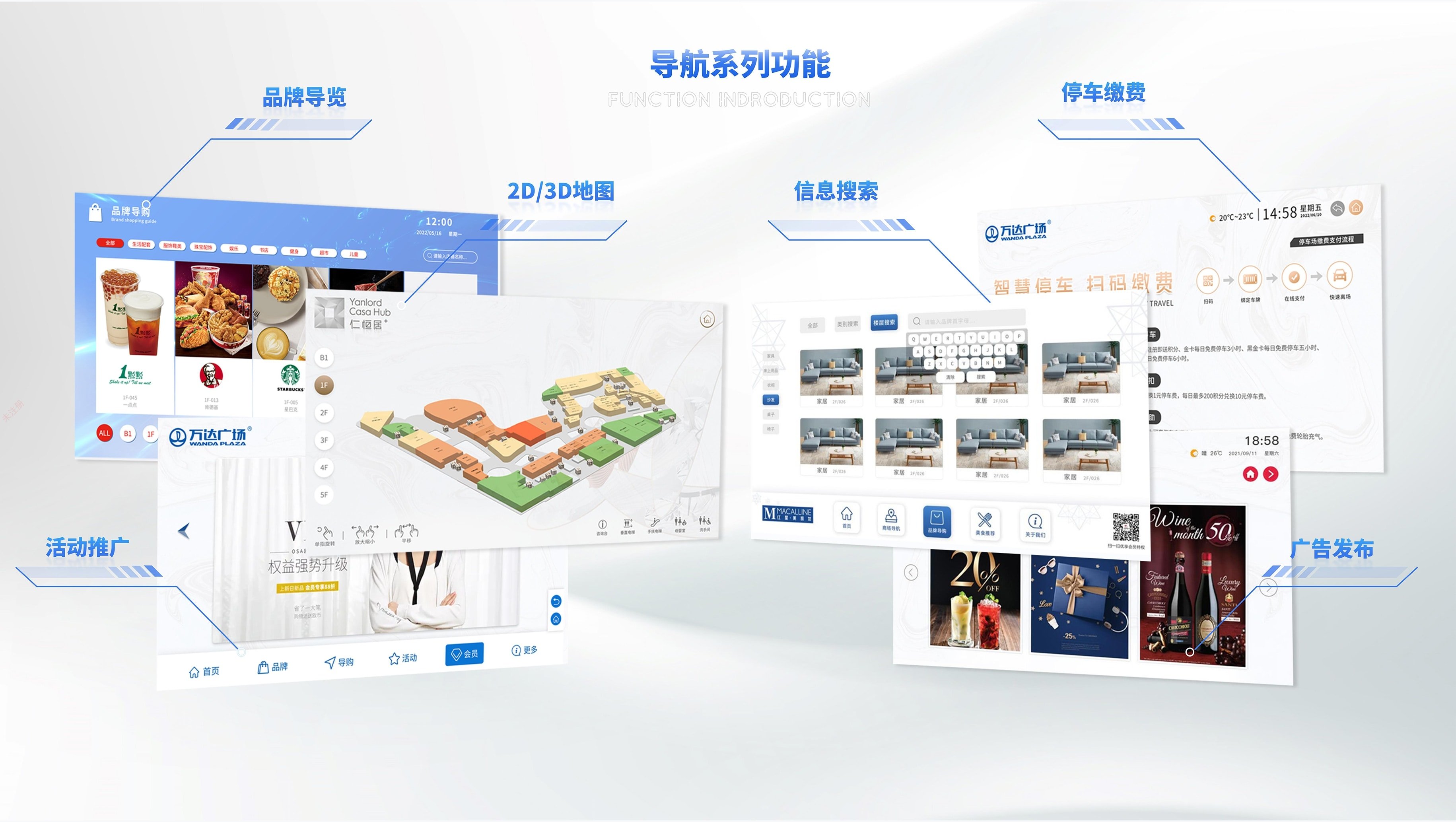 3D商场导视系统-商场AR导视系统-购物广场电子导视系统