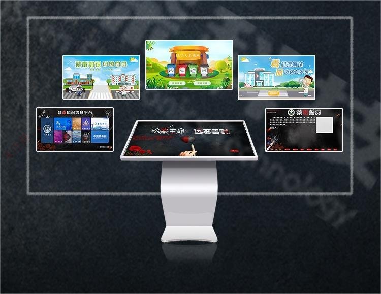 模拟吸毒人脸变化系统-吸毒后的你-禁毒教育展厅设备