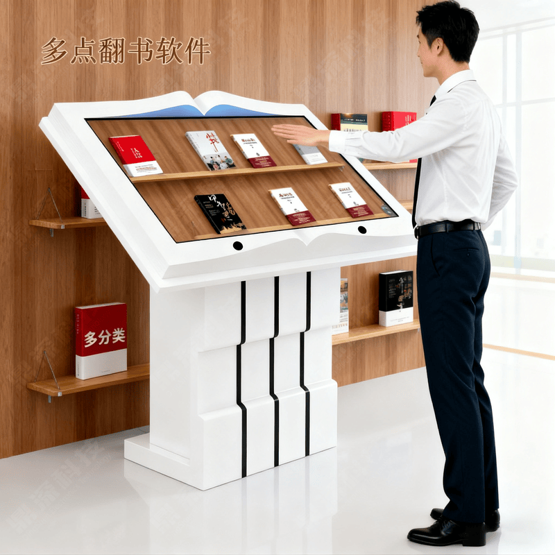虚拟翻书系统互动展示场景